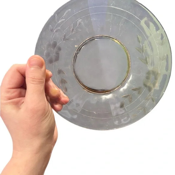 Set of 5 Vintage 1930’s Pink Depression Glass Plates - Federal Patrician Floral - Picture 7 of 7